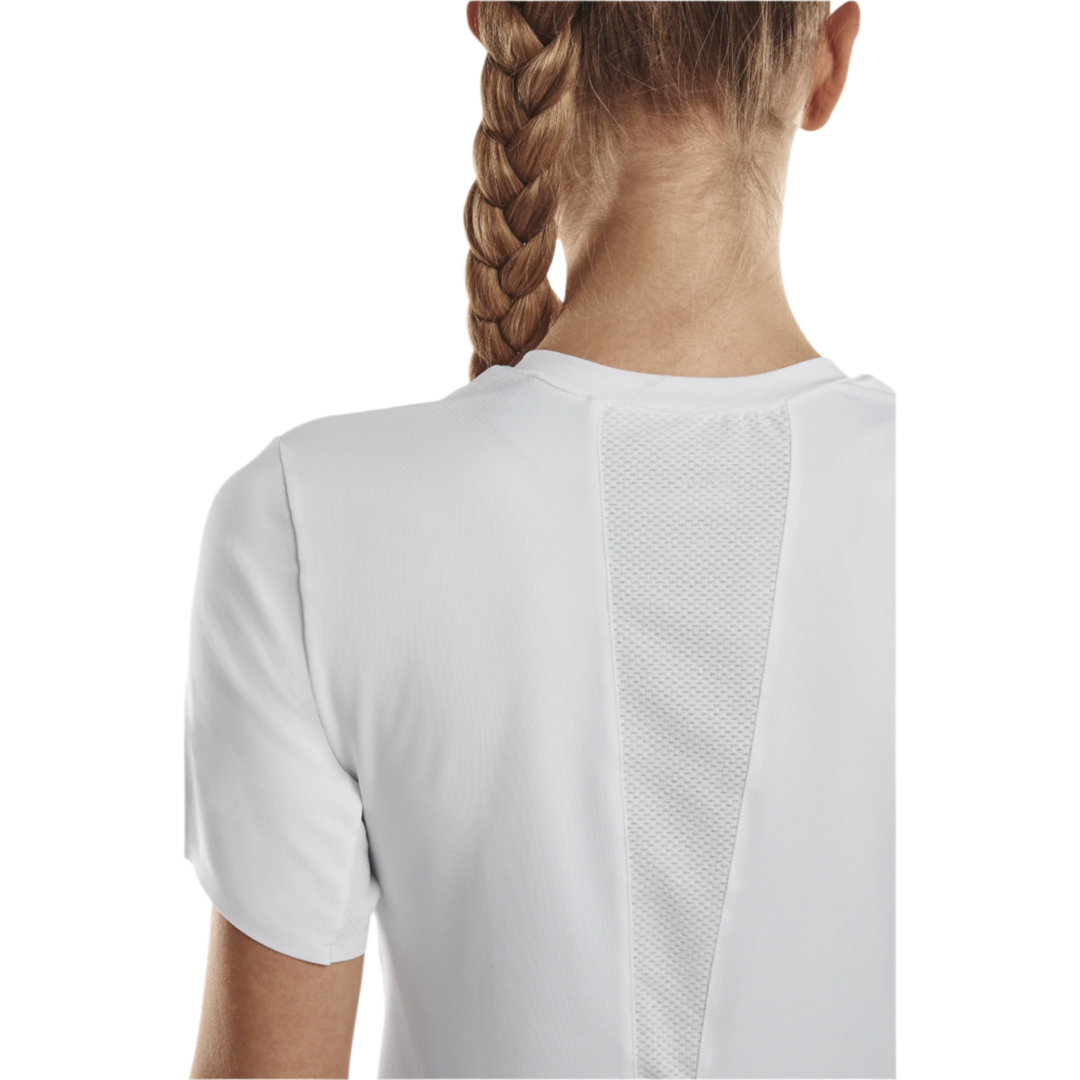 Run Short Sleeve Shirt 4.0, Women, White, Back Detail