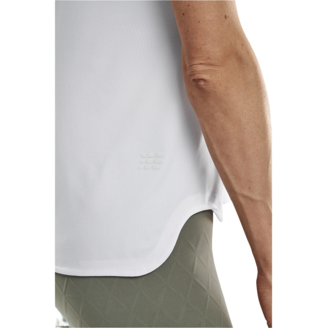 Run Short Sleeve Shirt 4.0, Women, White, Details