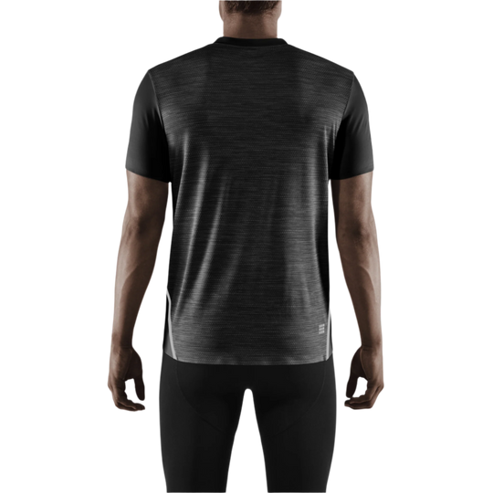 Run Shirt Short Sleeve, Men, Black, Back View Model