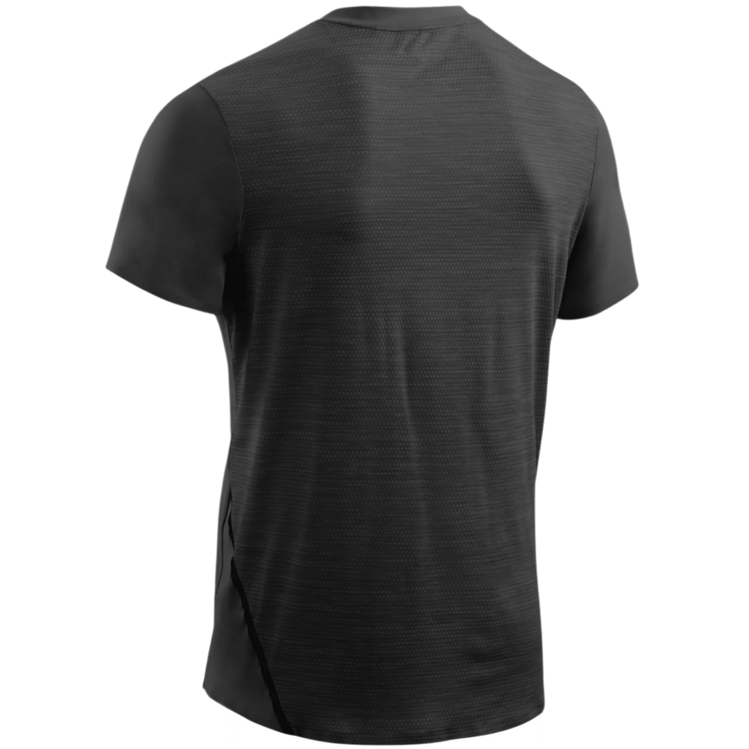 Run Shirt Short Sleeve, Men, Black, Back View