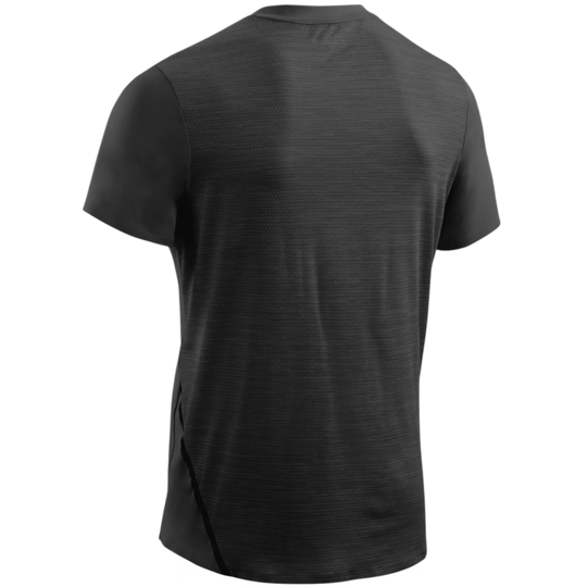 Run Shirt Short Sleeve, Men, Black, Back View