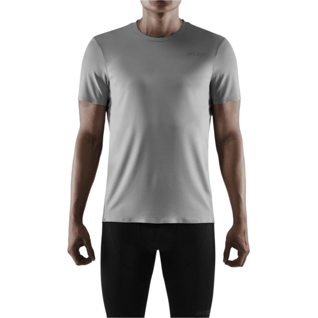 Run Shirt Short Sleeve, Men, Grey