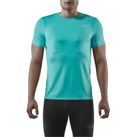 Run Shirt Short Sleeve, Men, Ocean