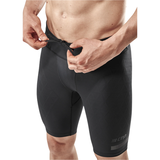 The Run Support Shorts, Men, Black, Front Detail