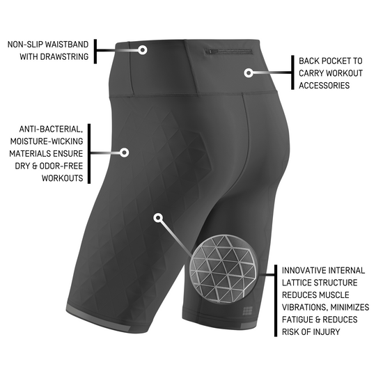 The Run Support Shorts, Men, Black, Details