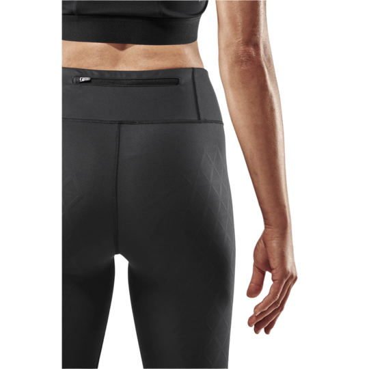 The Run Support Tights, Women, Black, Back Detail