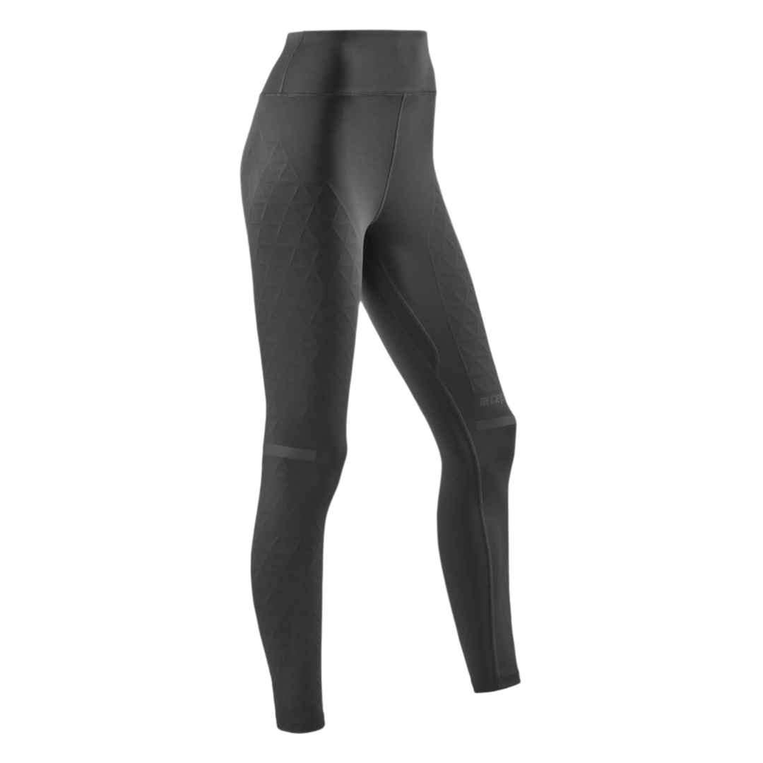 The Run Support Tights, Women, Black, Front View