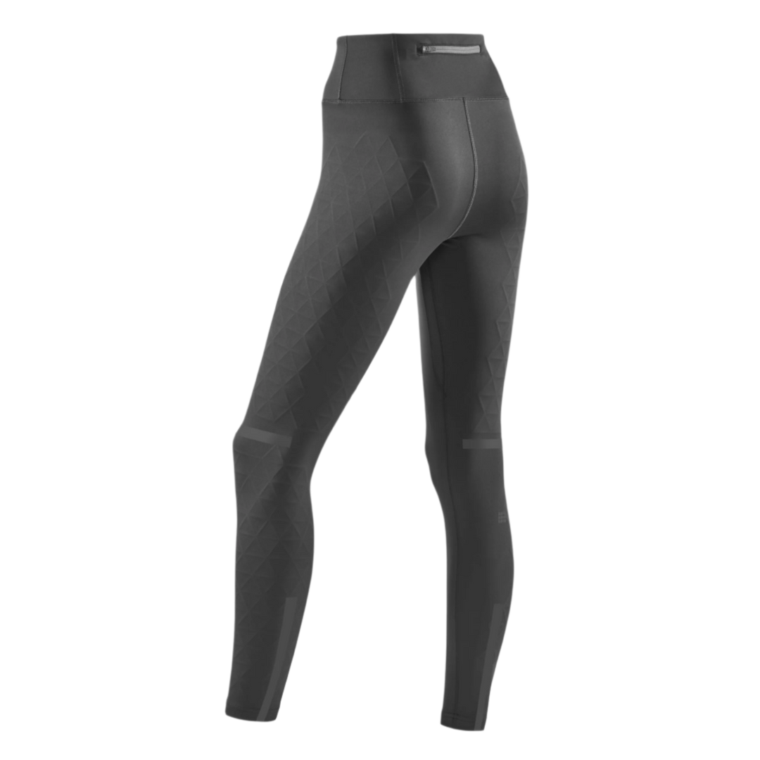 The Run Support Tights, Women, Black, Back View