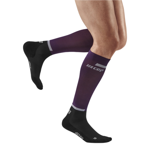 The Run Compression Tall Socks 4.0, Men, Violet/Black