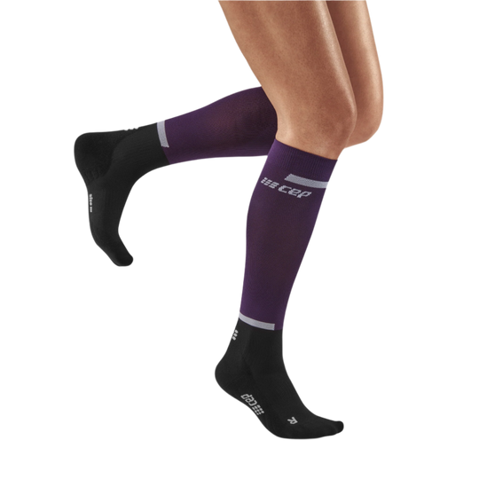 The Run Compression Tall Socks 4.0, Women, Violet/Black