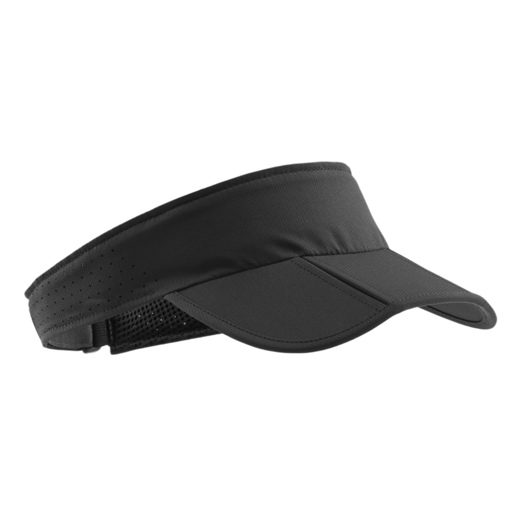 Run Visor, Black, Front View