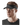 Run Visor, Black, Front View Model, Men