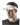Run Visor, White, Front View Model, Men