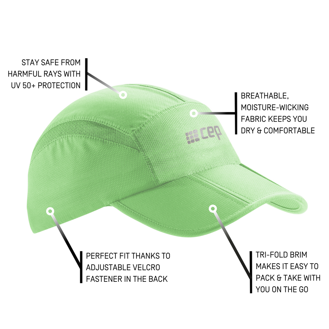 Run Cap, Green, Details