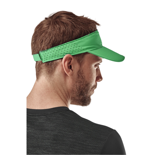 Run Visor, Green, Back View, Men