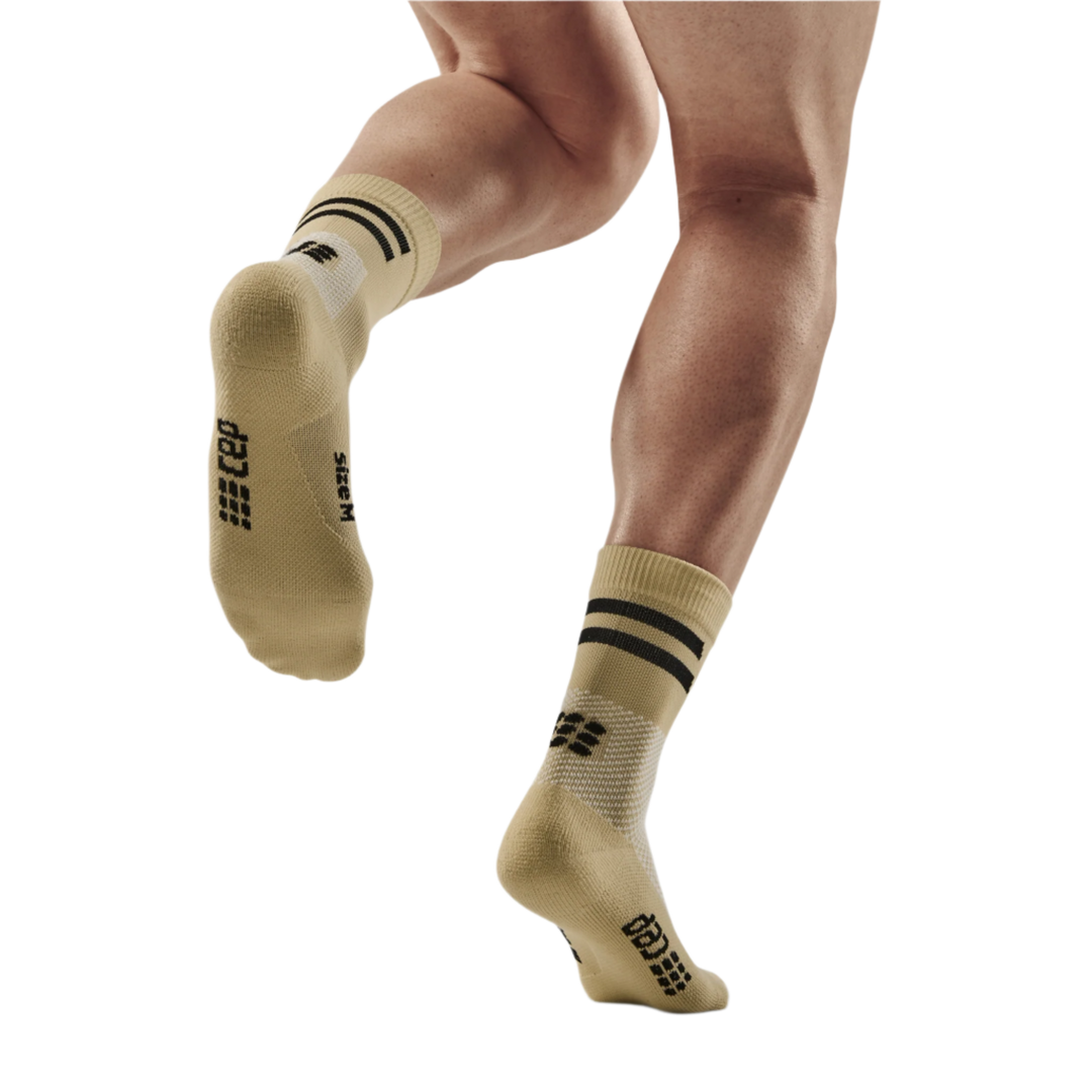 Training Mid Cut Compression Socks, Men, Sand Training, Back-View Model