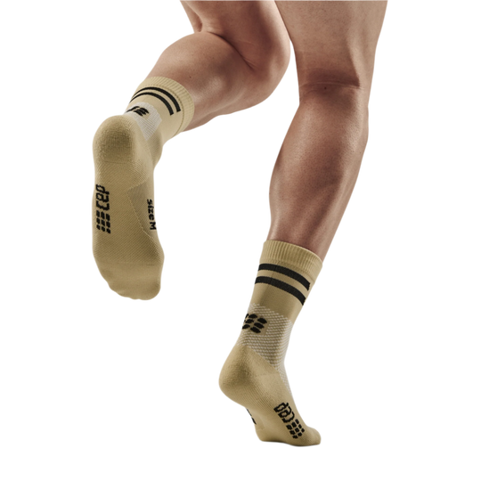 Training Mid Cut Compression Socks, Men, Sand Training, Back-View Model