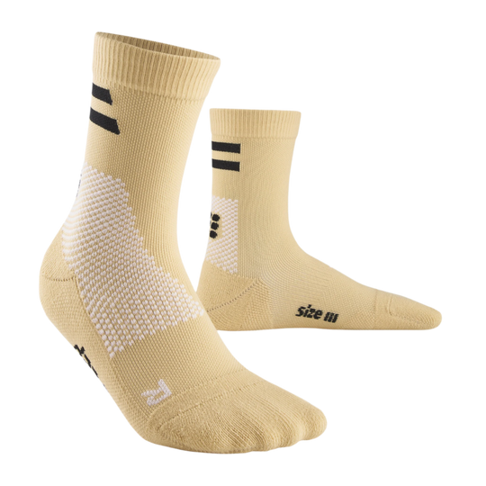 Training Mid Cut Compression Socks, Men, Sand Training, Front View