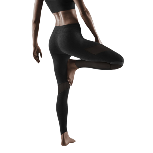 Training Tights, Women, Black, Back View Model