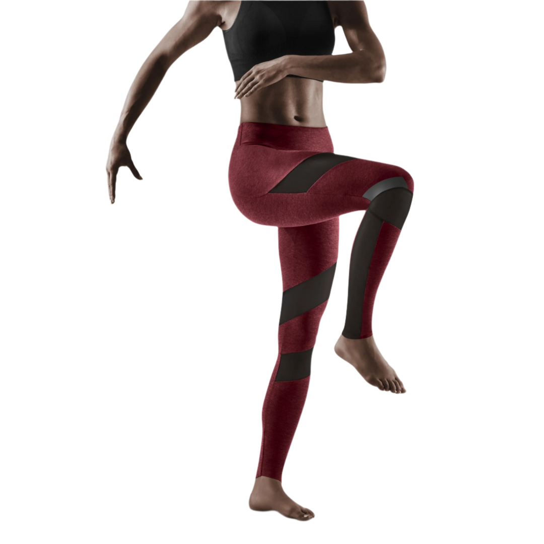 Training Tights, Women, Cardio Cherry Melange