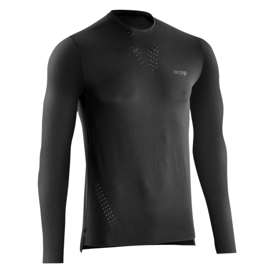 Ultralight Long Sleeve Shirt, Men, Black, Front View