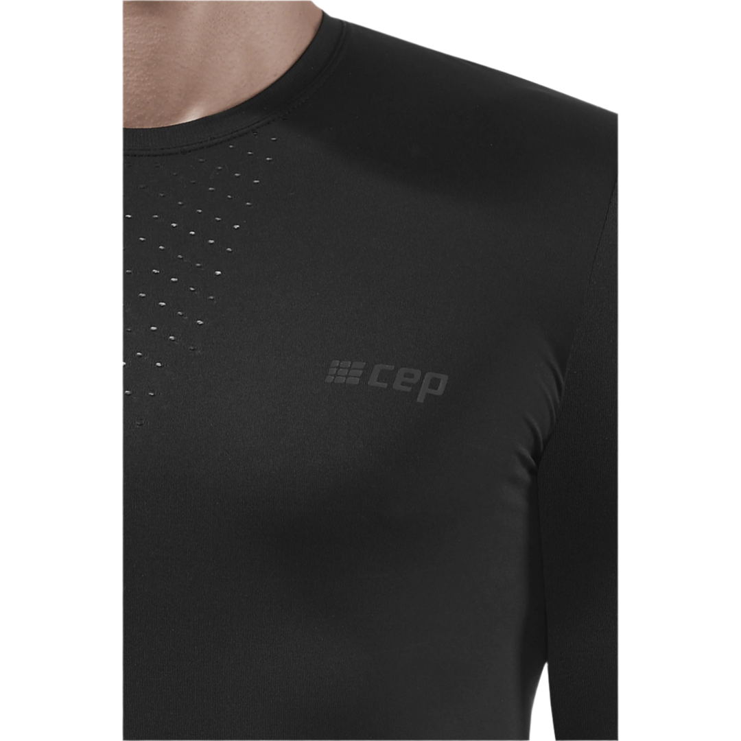 Ultralight Long Sleeve Shirt, Men, Black, Logo Detail