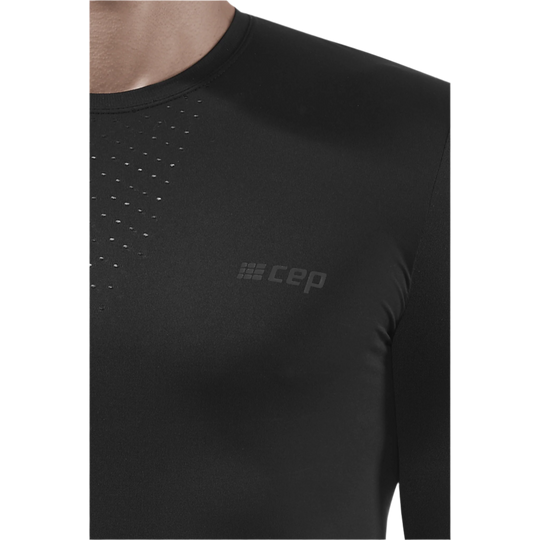 Ultralight Long Sleeve Shirt, Men, Black, Logo Detail