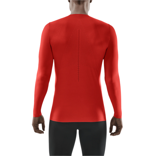 Ultralight Long Sleeve Shirt, Men, Lava, Back View Model