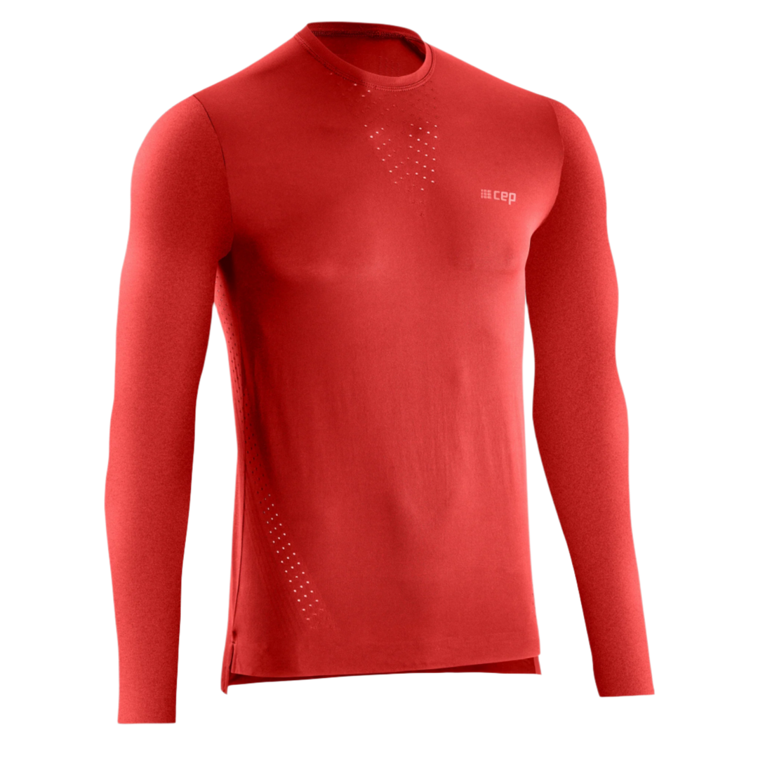 Ultralight Long Sleeve Shirt, Men, Lava, Front View