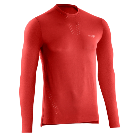 Ultralight Long Sleeve Shirt, Men, Lava, Front View