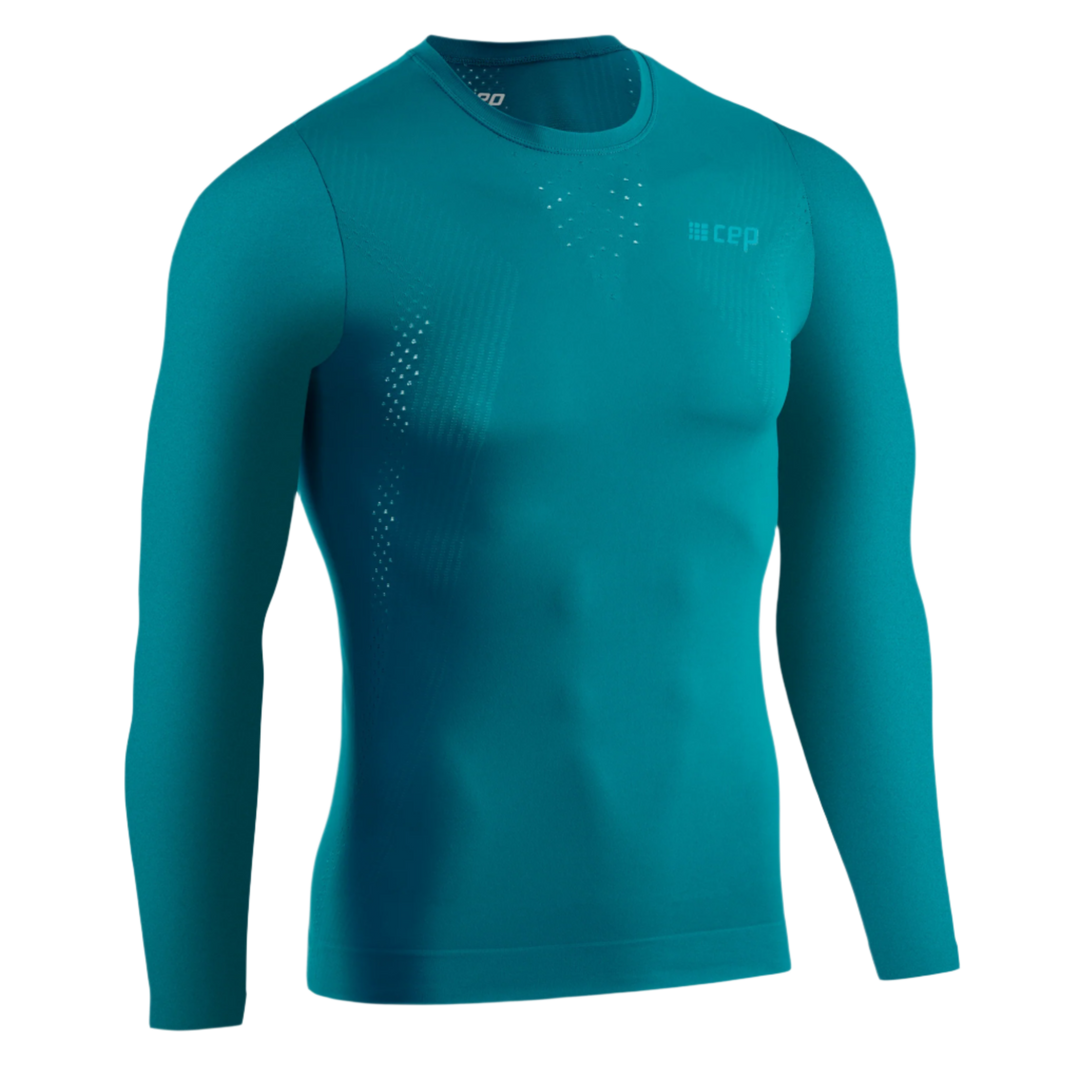 Ultralight Long Sleeve Shirt, Men, Petrol, Front View