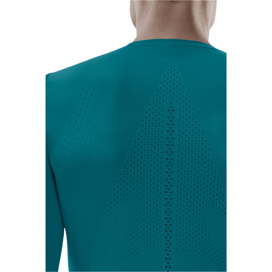 Ultralight Long Sleeve Shirt, Men, Petrol, Back Detail