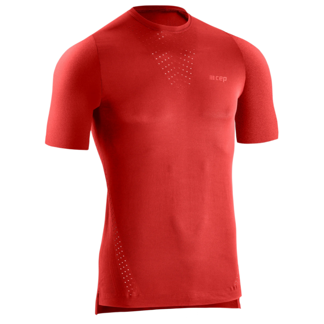 Ultralight Short Sleeve Shirt, Men, Lava, Front View