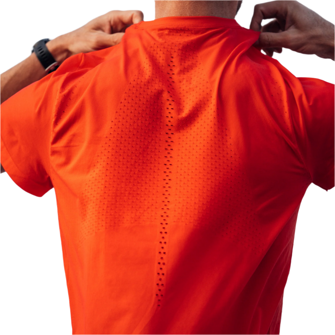 Ultralight Short Sleeve Shirt, Men, Lava, Back Detail Alternate View