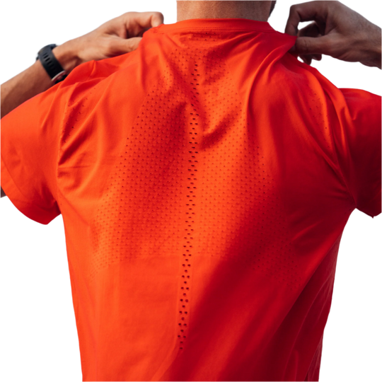 Ultralight Short Sleeve Shirt, Men, Lava, Back Detail Alternate View