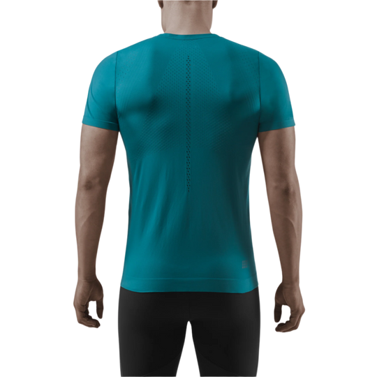 Ultralight Short Sleeve Shirt, Men, Petrol, Back View Model