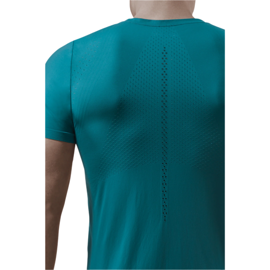 Ultralight Short Sleeve Shirt, Men, Petrol, Back Detail