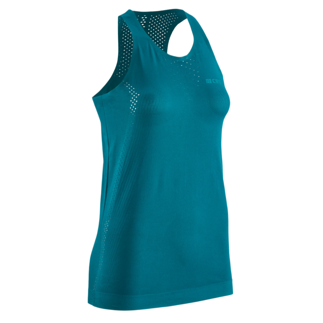 Ultralight Tank Top, Women, Petrol, Front View