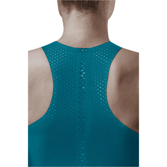 Ultralight Tank Top, Women, Petrol, Back Detail