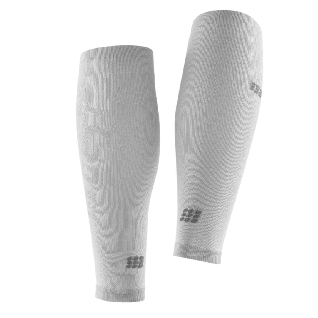 Ultralight Compression Calf Sleeves, Men, Carbon/White, Back View