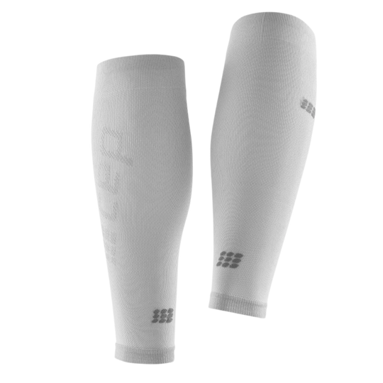 Ultralight Compression Calf Sleeves, Men, Carbon/White, Back View