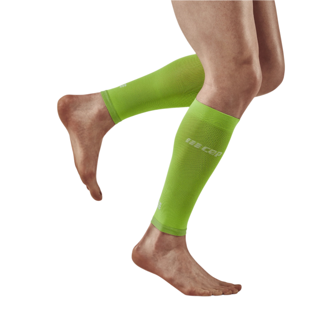 Ultralight Compression Calf Sleeves, Men, Flash Green