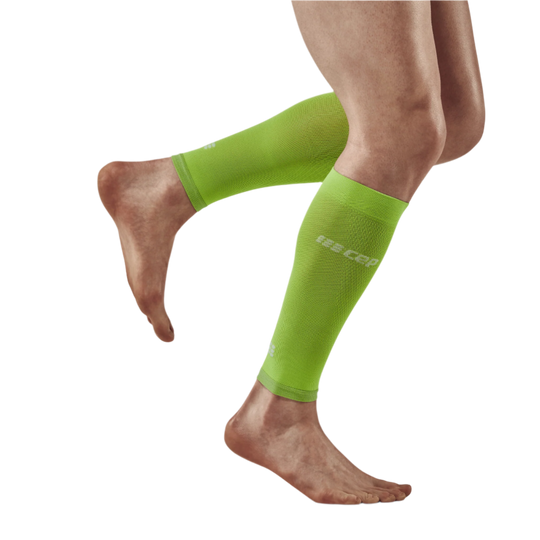 Ultralight Compression Calf Sleeves, Men, Flash Green