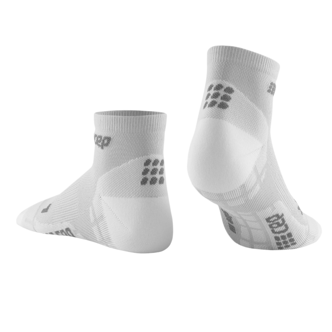 Ultralight Low Cut Compression Socks, Men, Carbon/White, Back View