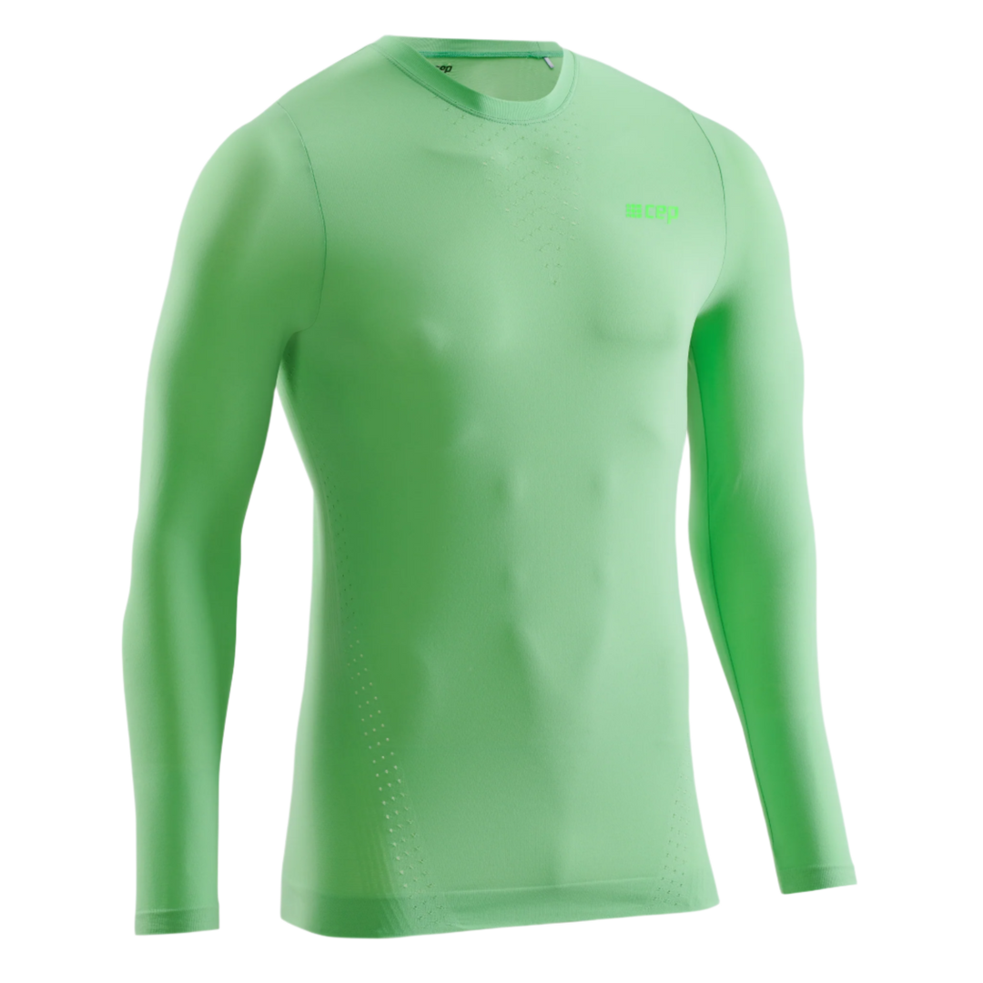 Ultralight Long Sleeve Shirt, Men, Green, Front View