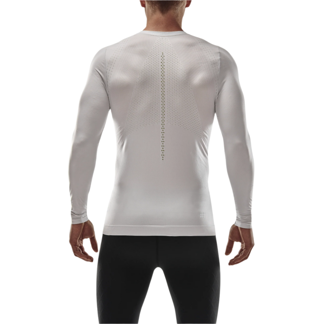 Ultralight Long Sleeve Shirt, Men, White, Back View Model