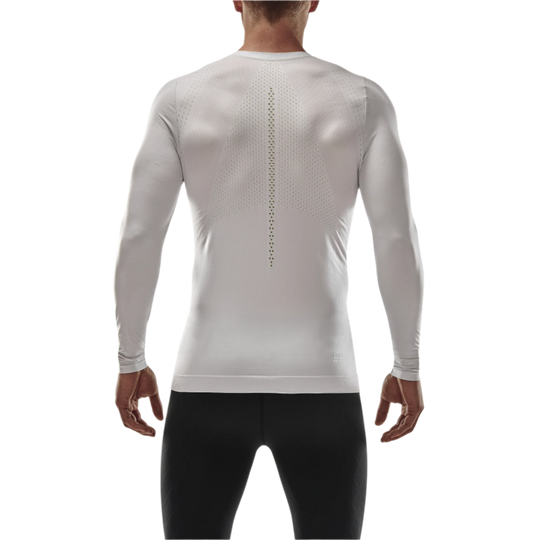 Ultralight Long Sleeve Shirt, Men, White, Back View Model