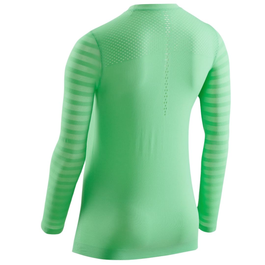 Ultralight Long Sleeve Shirt, Women, Green, Back View