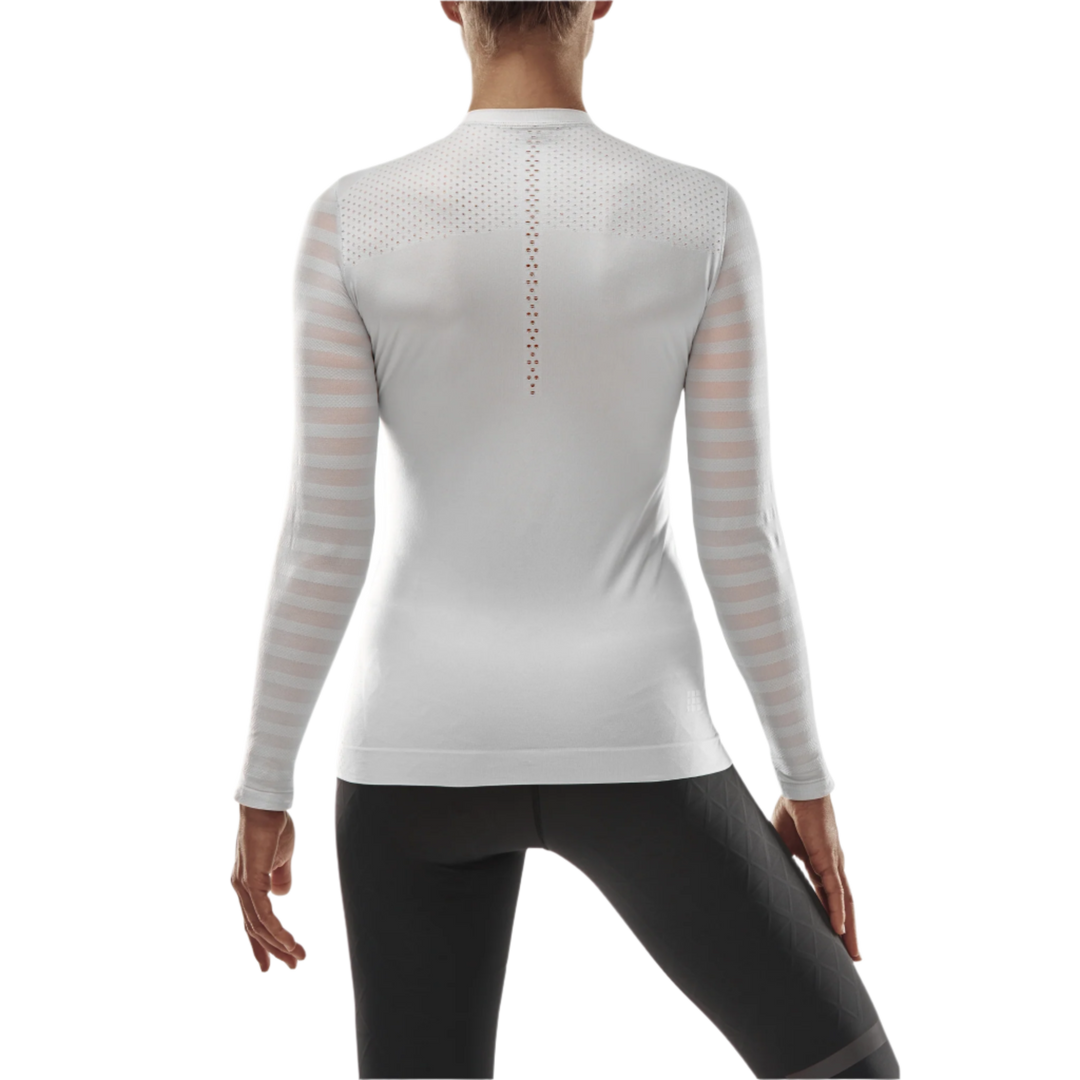 Ultralight Long Sleeve Shirt, Women, White, Back View Model