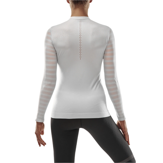 Ultralight Long Sleeve Shirt, Women, White, Back View Model